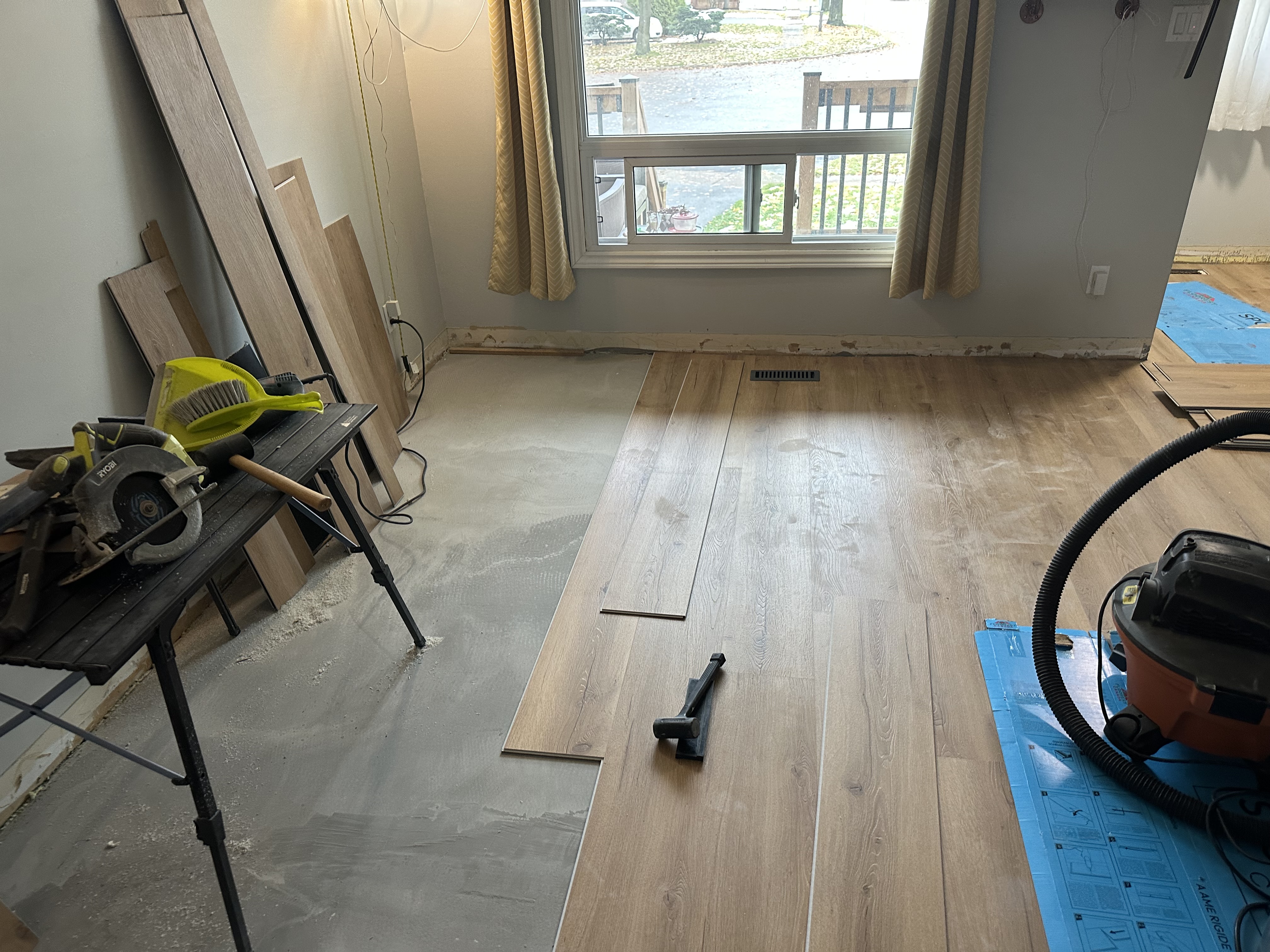 Living room flooring